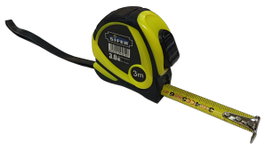 SIFER Flexómetro de 3 m x 16 mm con Carcasa de Caucho