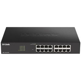 D-Link DGS-1100-16 Switch de Red 16 Puertos Gigabit Gestionable, 10/100/1000 Mbps, Sin Ventilador, QoS, VLAN, 32 Gbps