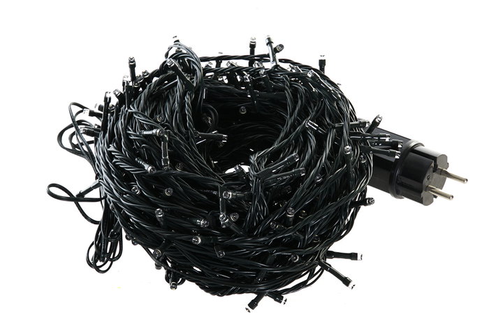 DKD Home Decor Guirnalda de Luces LED Blanco Cálido 100 Bombillas 5mm