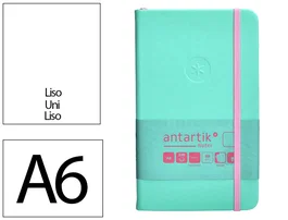 Antartik Cuaderno Antartik Notes Tapa Dura A6 Hojas Lisas Rosa y Turquesa