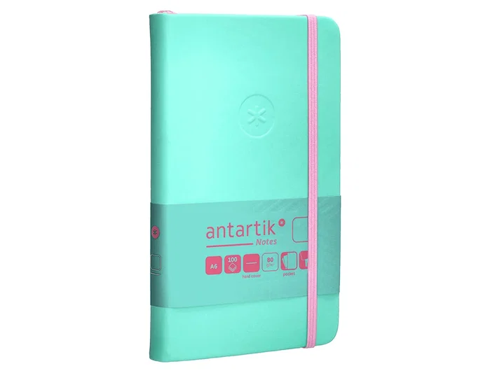 Antartik Cuaderno Antartik Notes Tapa Dura A6 Hojas Lisas Rosa y Turquesa