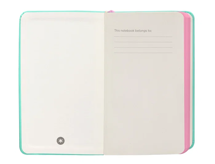 Antartik Cuaderno Antartik Notes Tapa Dura A6 Hojas Lisas Rosa y Turquesa