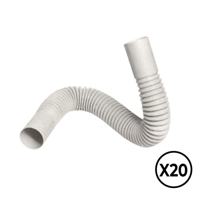 Tupersa Curva flexible de PVC ø 20 mm, 20 unidades Tupersa Curva flexible de PVC ø 20 mm, 20 unidades