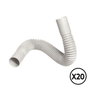 Tupersa Curva flexible de PVC ø 20 mm, 20 unidades