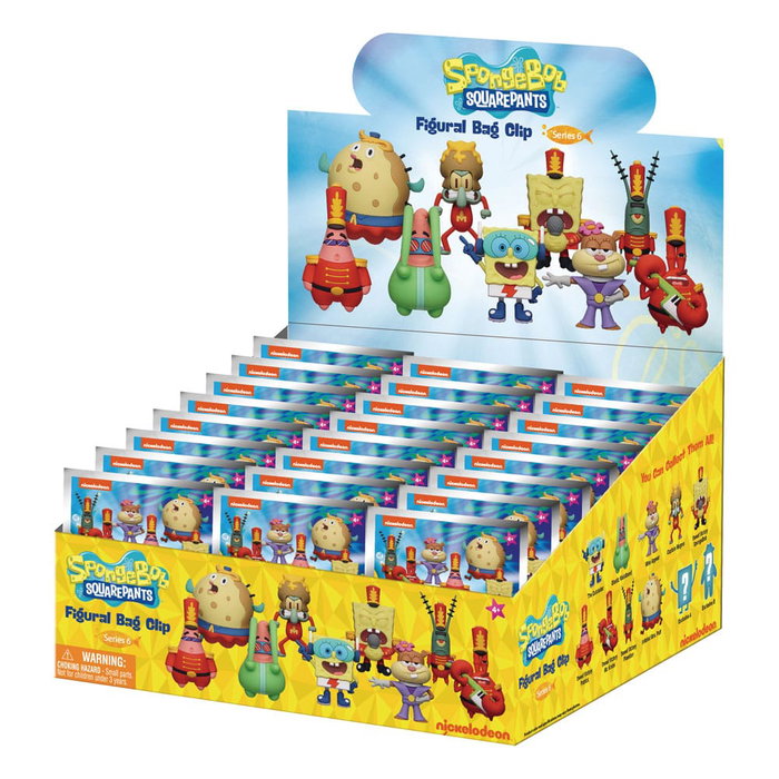 Bob Esponja Colgantes PVC 3D Series 6 Expositor (24) Bob Esponja Colgantes PVC 3D Series 6 Expositor (24)