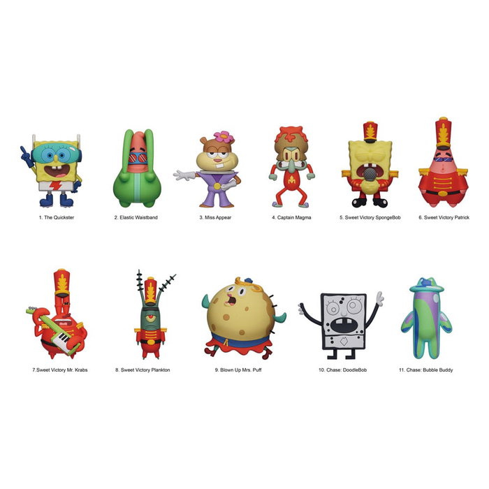 Bob Esponja Colgantes PVC 3D Series 6 Expositor (24) Bob Esponja Colgantes PVC 3D Series 6 Expositor (24)