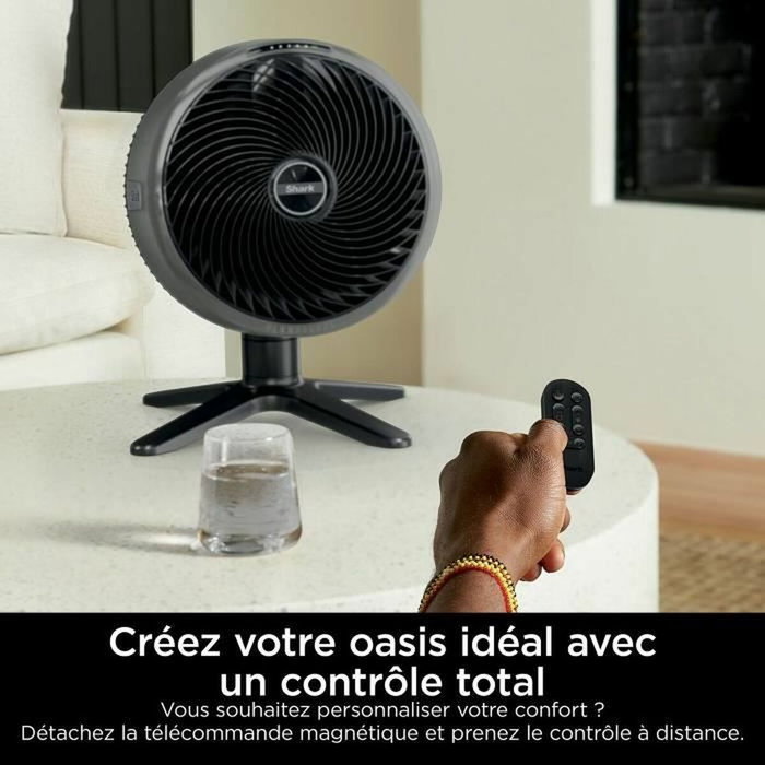 Shark FA150EU FlexBreeze TableMate Ventilador de Mesa Gris