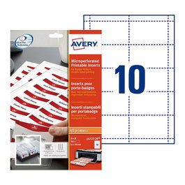 AVERY Zweckform Etiquetas de Nombre Blancas 90 mm x 54 mm