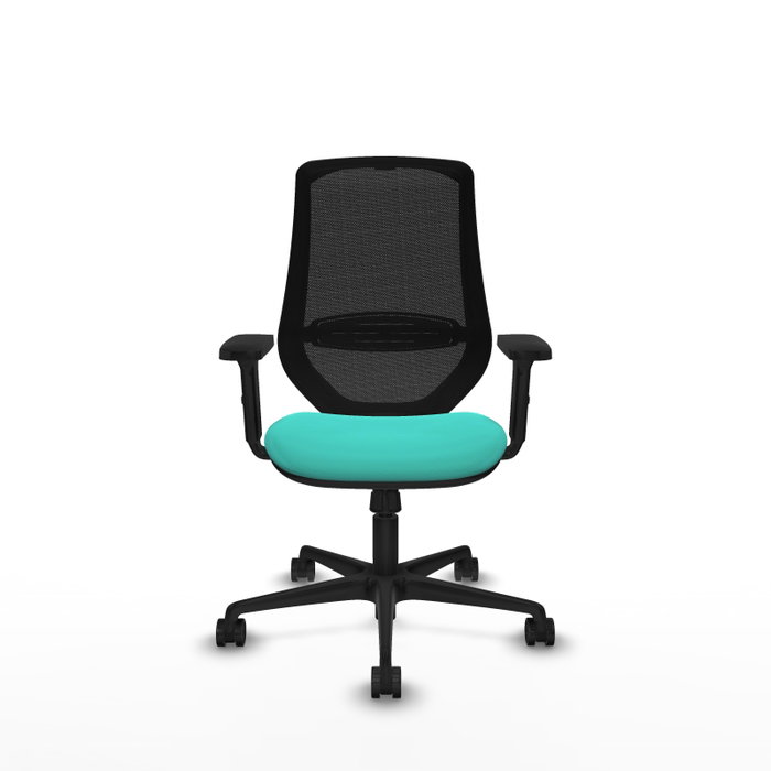 PIQUERAS Y CRESPO Silla de oficina Mardos Turquesa y Negro