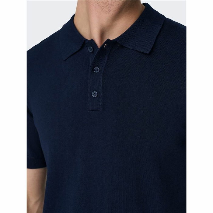Polo de Manga Corta Hombre Only & Sons Onswyler Life Reg 14 Ss Knit Stormy Ø 42 cm