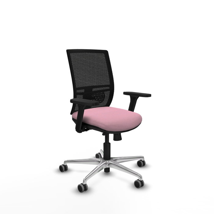 PIQUERAS Y CRESPO Silla de oficina Yunquera con mecanismo Sincro/Traslack Rosa y Negro PIQUERAS Y CRESPO Silla de oficina Yunquera con mecanismo Sincro/Traslack Rosa y Negro