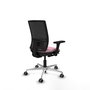PIQUERAS Y CRESPO Silla de oficina Yunquera con mecanismo Sincro/Traslack Rosa y Negro