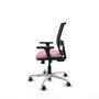 PIQUERAS Y CRESPO Silla de oficina Yunquera con mecanismo Sincro/Traslack Rosa y Negro