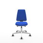 PIQUERAS Y CRESPO Silla de oficina Elche azul con base blanca