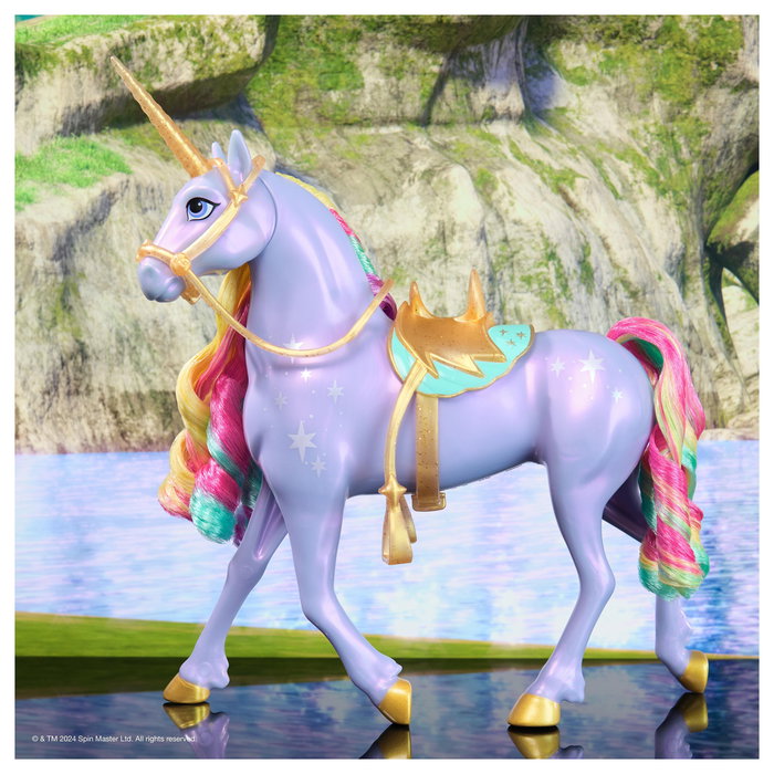 Spin Master Unicorn Academy Licht-Magie Wildstar Figura de Juguete de Unicornio con Efectos Luminosos, Multicolor, Recomendado 4+ Años