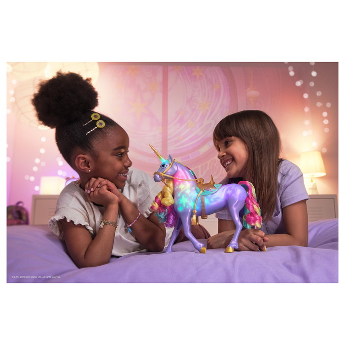 Spin Master Unicorn Academy Licht-Magie Wildstar Figura de Juguete de Unicornio con Efectos Luminosos, Multicolor, Recomendado 4+ Años