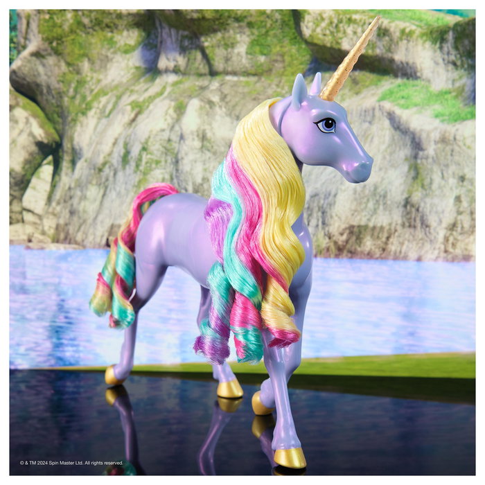 Spin Master Unicorn Academy Licht-Magie Wildstar Figura de Juguete de Unicornio con Efectos Luminosos, Multicolor, Recomendado 4+ Años