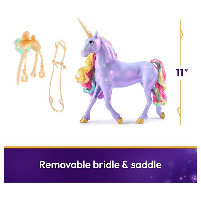Spin Master Unicorn Academy Licht-Magie Wildstar Figura de Juguete de Unicornio con Efectos Luminosos, Multicolor, Recomendado 4+ Años