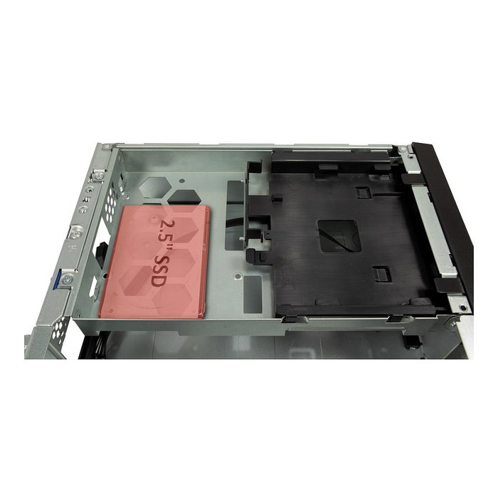 Inter-Tech S-331 Mini PC de escritorio con 8.3 litros de volumen, negro