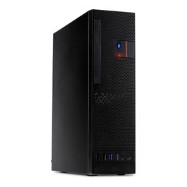 Inter-Tech S-331 Mini PC de escritorio con 8.3 litros de volumen, negro