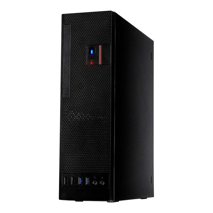 Inter-Tech S-331 Mini PC de escritorio con 8.3 litros de volumen, negro