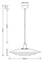 DKD Home Decor Lámpara de Techo Metal Blanco 48x48x22 cm