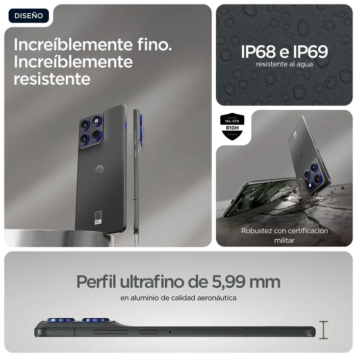 Motorola edge 70 12GB 512GB Gris