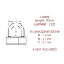 Master Lock Cadena antirrobo para moto de alta seguridad L0,9