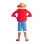 My Other Me Disfraz Luffy One Piece (7-9 años) con Sombrero, Chaqueta, Camiseta, Fajín y Pantalón