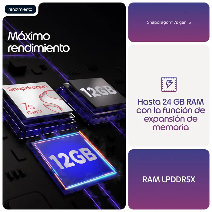 Motorola Edge 70 Fusion Smartphone 5G, 8GB RAM + 256GB, Pantalla 6.78" OLED 144Hz, Cámara Sony LYTIA 710 50MP, 7000 mAh, Violeta