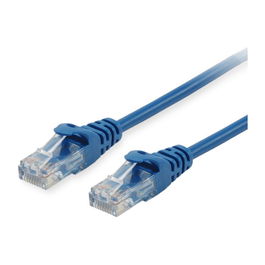 EQUIP 603132 Cable de Red Cat6a U/UTP 0.25m Azul LSZH con Conectores RJ45