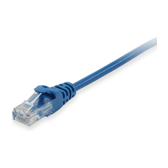 EQUIP 603132 Cable de Red Cat6a U/UTP 0.25m Azul LSZH con Conectores RJ45