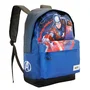 Marvel Capitán América Mochila HS FAN Full Azul 22 Litros, Urbana Ligera con Correas Acolchadas y Cinta para Trolley, 41x30x18 cm
