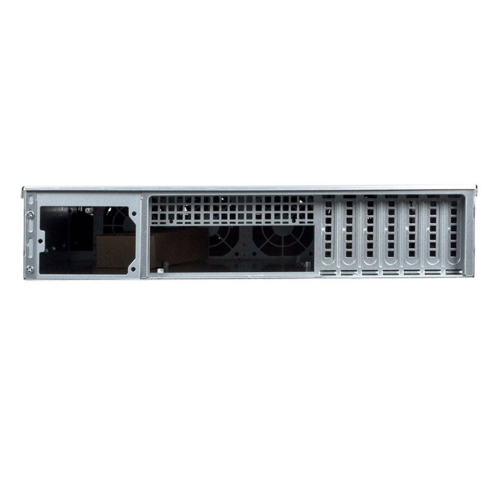 Unykach Hsw4208 Caja Rack Servidor 2U para 8 Discos Duros 3.5" Hot-Swap, Compatible ATX CEB EEB, Negro/Plata