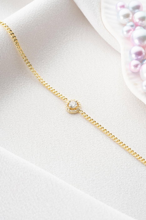 Heliophilia Silver Pulsera NRZ999298 Plata de Ley 925 Baño Oro con Circonita Ajustable Lujosa Elegante Regalo Mujer Color Oro Rosa y Blanco