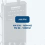 DAEWOO Radio Portátil DW1027 AM/FM con Altavoz - Negro