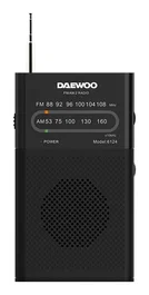 Daewoo Radio AM/FM con Altavoz Incorporado y Auriculares - Color Negro