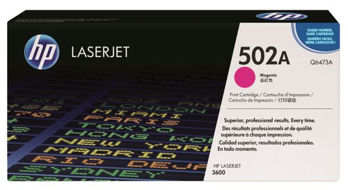 HP Cartucho de tóner 502A Q6473A Magenta HP Cartucho de tóner 502A Q6473A Magenta
