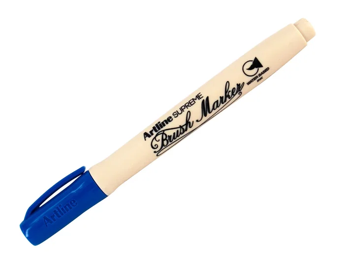Artline Supreme Brush EPFS Azul ultramar, punta tipo pincel brush Artline Supreme Brush EPFS Azul ultramar, punta tipo pincel brush