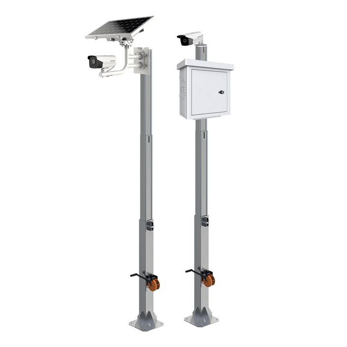 LOGON PROFESSIONAL Mastil Telescopico Profesional Cerrado 2m Abierto 6m Carga 30kg RAL7035 RCCTV011