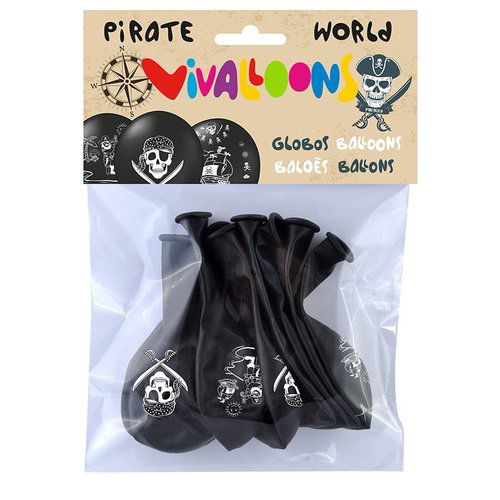 Globo Vivalloons Piratas Bolsa De 8 Globo Vivalloons Piratas Bolsa De 8