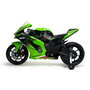 Injusa Moto Kawasaki Ninja 12V, Moto Eléctrica Infantil 114x53x62 cm con Sonidos y Luces, Recomendada +3 Años, Color Verde, Material Plástico