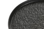 DKD Home Decor Plato de Porcelana Negro Relieve HORECA BLACK