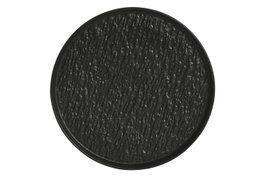 DKD Home Decor Plato de Porcelana Negro Relieve HORECA BLACK