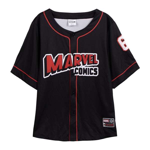 Cerdá Camiseta Corta Baseball Marvel Talla XXL Color Negro