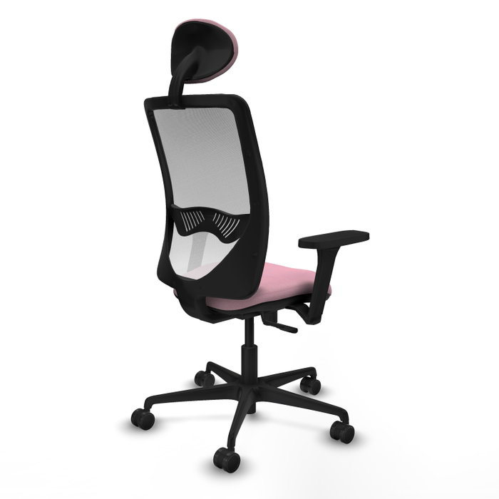 PIQUERAS Y CRESPO Silla de oficina Zulema con mecanismo Sincro, Rosa y Blanco PIQUERAS Y CRESPO Silla de oficina Zulema con mecanismo Sincro, Rosa y Blanco