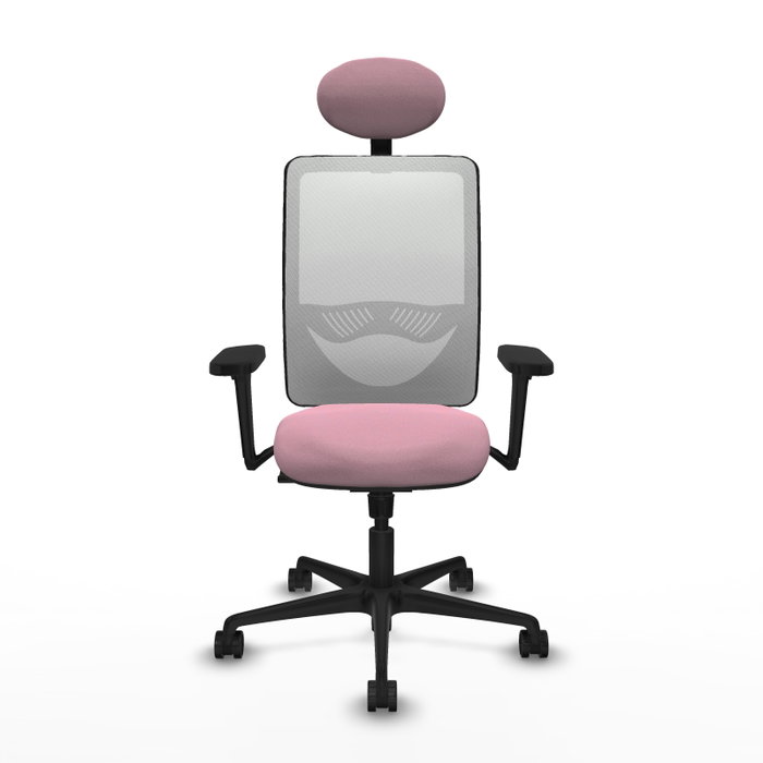 PIQUERAS Y CRESPO Silla de oficina Zulema con mecanismo Sincro, Rosa y Blanco PIQUERAS Y CRESPO Silla de oficina Zulema con mecanismo Sincro, Rosa y Blanco