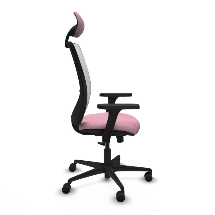 PIQUERAS Y CRESPO Silla de oficina Zulema con mecanismo Sincro, Rosa y Blanco PIQUERAS Y CRESPO Silla de oficina Zulema con mecanismo Sincro, Rosa y Blanco