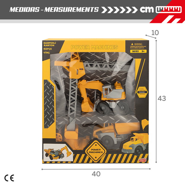 Set de vehículos y máquinas de construcción