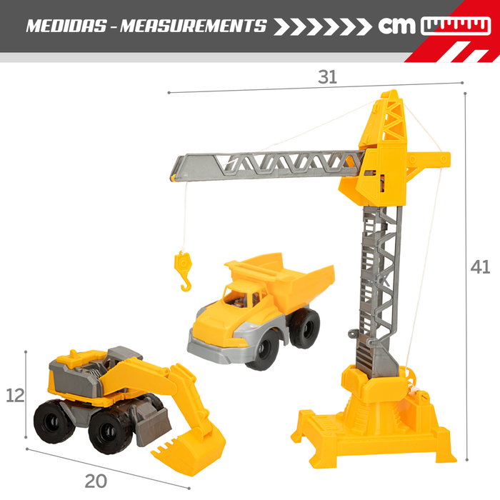 Set de vehículos y máquinas de construcción